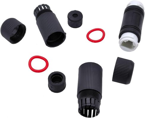 IP67 Waterproof RJ45 Coupler, Shielded Rainproof Ethernet Coupler for CAT6/CAT5E/CAT5 Ethernet Cable, Pack of 5 in Kuwait