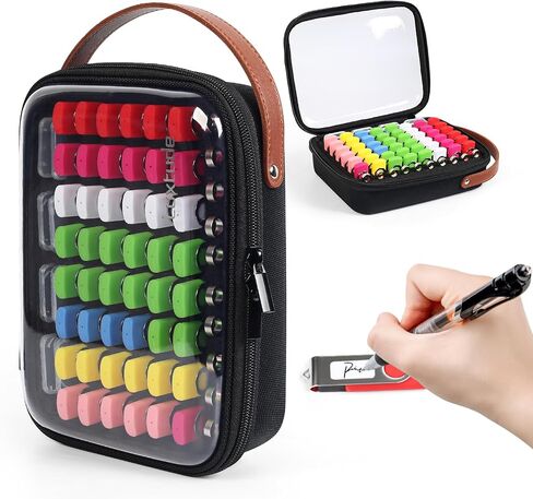 Luxtude Clear Flash Drive Case with Labels, Hard USB Case Organizer, USB Storage Box Holds 58 Drives & 8 SD Cards, Thumb Storage Holder, Flash Drives Holder for Samsung & Sandisk & Memory Stick in Saudi Arabia