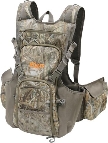 MYDAYS Upland Bird Vest Backpack, Hunting Tactical Vest with Game Pouch and Pockets for Outdoor Bird Hunting in Saudi Arabia