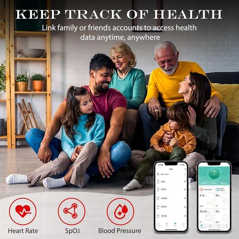 Smart Health Ring Fitness Tracker for Men Women, Sleep, Stress & Activity Monitoring, IP68 Waterproof, Long Lasting Battery, No Subscription Fees, Pale Gold 10# in Saudi Arabia