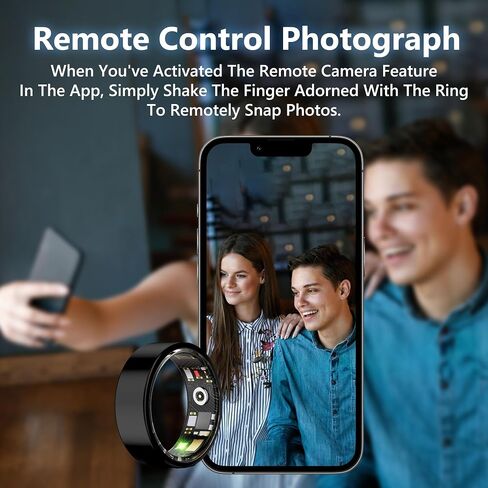 Smart Health Ring Fitness Tracker for Men Women, Sleep, Stress & Activity Monitoring, IP68 Waterproof, Long Lasting Battery, No Subscription Fees, Pale Gold 10# in Saudi Arabia