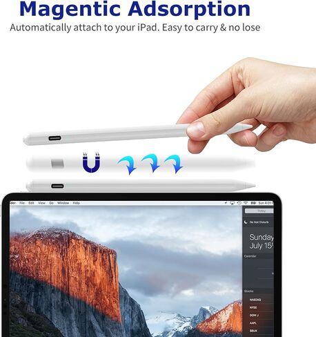 Stylus Pen for Android Tablets Phones Stylus Pencil for Samsung iPhone, Active Universal Pens fors iOS/Android Most Tablets, High Precision Digital Pen fors Touch Screen Writing White in Saudi Arabia
