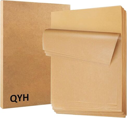QYH 300 Pcs Parchment Paper Sheets for Baking, 8x12 Inches Baking Paper | Unbleached Precut Parchment Paper for Baking Cookies, Frying, Air Fryer, Cooking, Grilling Rack, Oven in Saudi Arabia