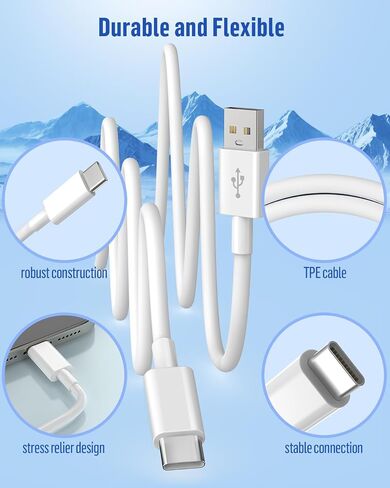 XIAWAO Car Carplay Cable, USB to USB C Cable (2Pack, 3ft) | For iPhone 17/16/15 Series, iPad Pro/Air/mini, Car Charger Cord in Saudi Arabia
