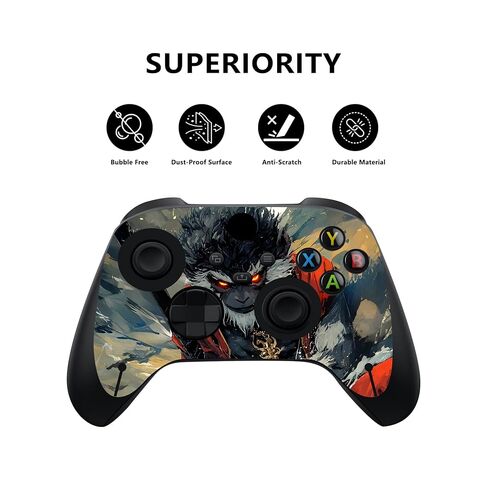 PlayVital Fallen Wukong Custom Vinyl Skins for Xbox Core Wireless Controller, Wrap Decal Cover Stickers for Xbox Series X Console Controller in Kuwait