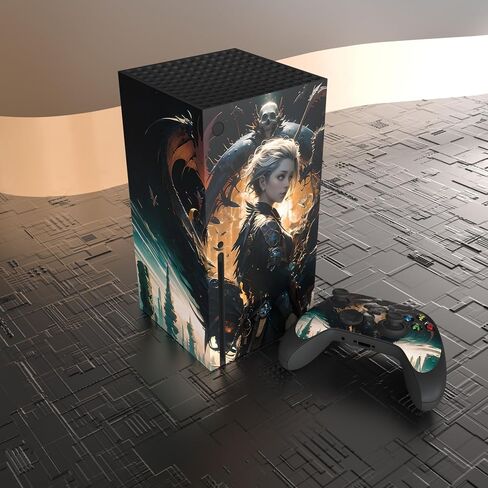 PlayVital Dragon Vision Custom Vinyl Skins for Xbox Core Wireless Controller, Wrap Decal Cover Stickers for Xbox Series X Console Controller in Kuwait