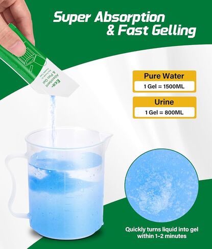 40 Portable Toilet Bags with 40 Poo Gel Set | 12 Gallon Camping Toilet Bag with Eco Super Absorbent Power,Emergency Poo Gel Bags for Camping, Hiking, RV Trips, Car Travel in Kuwait