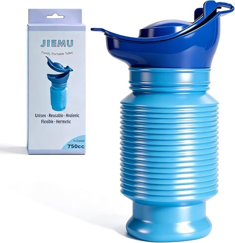 Scalable Emergency Urinal, 600ml Portable Toilet for Car, Portable Mini Outdoor Camping Travel Shrinkable Personal Mobile Toilet Potty Pee Bottle for Kids Adult in Kuwait