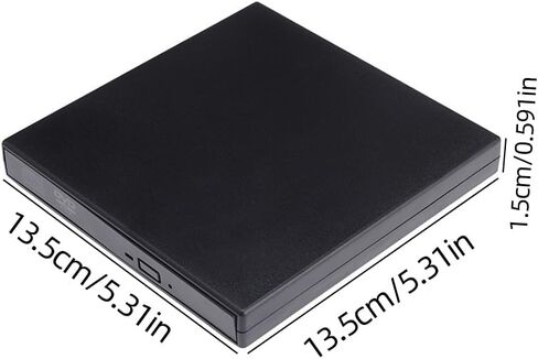 External USB CD DVD Drive, Portable Slim Optical Drive Combo, Plug and Play USB 2.0 CD Burner External Disc Drive for PC Laptop in Kuwait