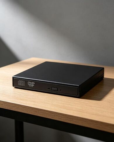 External USB CD DVD Drive, Portable Slim Optical Drive Combo, Plug and Play USB 2.0 CD Burner External Disc Drive for PC Laptop in Kuwait