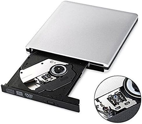 Ultra Slim External USB 3.0 CD/DVD-RW Writer Burner Player for MacBook Pro Air iMac or Other PC/Laptop in Kuwait