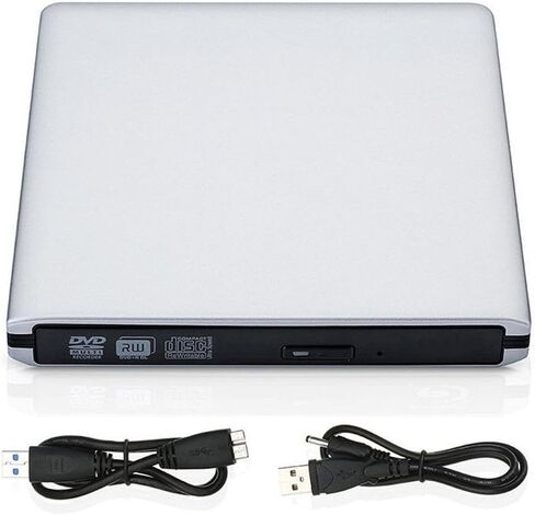 Ultra Slim External USB 3.0 CD/DVD-RW Writer Burner Player for MacBook Pro Air iMac or Other PC/Laptop in Kuwait