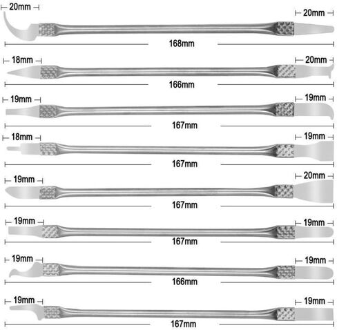 Metal Spudger Set, 19 Pieces IC Chip Repair Tools with Thin Blade CPU Remover, BGA Maintenance Knife, Electronics Opening Pry Tool Kit for Phone, Laptop, LCD, Tablet in Kuwait