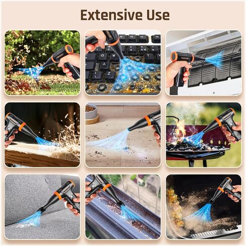Compressed Air Duster - Electric Air Duster, 50 mph 110000RPM Super Power | Cordless Canned Air Dust Blower for PC/Computer/Blaster/Keyboard/Home, Mini/Variable Speed/Quick Dusting in Kuwait