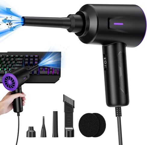 Electric Air Duster - Air Blower - Multi-Use Compressed Air Duster for Keyboard- Computer and PC - 5.74 oz Powerful Motor in Kuwait