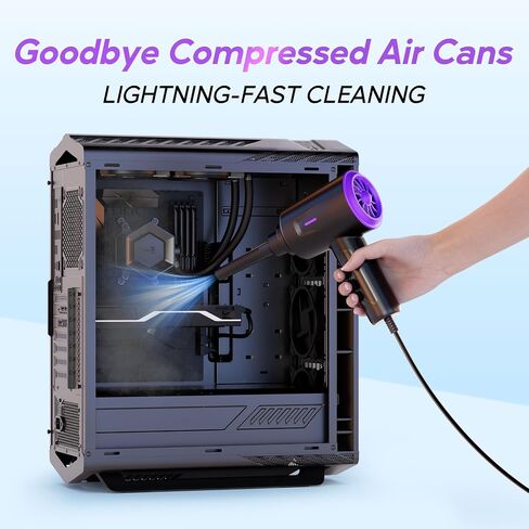 Electric Air Duster - Air Blower - Multi-Use Compressed Air Duster for Keyboard- Computer and PC - 5.74 oz Powerful Motor in Kuwait