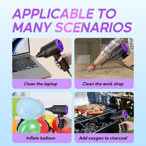 Electric Air Duster - Air Blower - Multi-Use Compressed Air Duster for Keyboard- Computer and PC - 5.74 oz Powerful Motor in Kuwait
