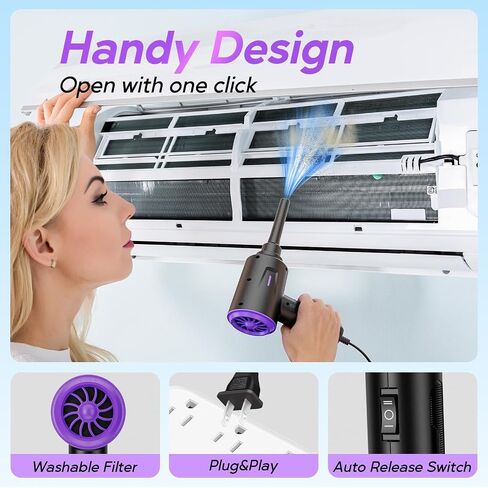 Electric Air Duster - Air Blower - Multi-Use Compressed Air Duster for Keyboard- Computer and PC - 5.74 oz Powerful Motor in Kuwait