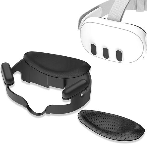 Upgraded Cooling Facial Interface Pad for Oculus Meta Quest 3 (NOT for Meta Quest 3S), Wide Field of View, Breathable and Sweat-Proof, Includes 2 Replacement Ice Silk & Cooling Gel Face Cushions in Saudi Arabia