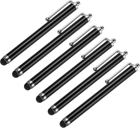 PATIKIL Universal Slim Stylus Pen High Precision Sensitivity Red 6Pcs | Capacitive Tip, Touchscreen Stylus Pens, for Touch Screens on Smartphones Tablets Screen in Kuwait