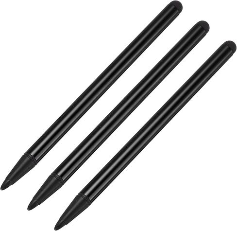 PATIKIL Stylus Pens Universal Fine Point Pencil High Precision Black 3Pcs | Sensitivity, Capacitive/Resistive Touchscreen Pen, for Cell Phones Tablets Screen Touch Screen Devices in Kuwait