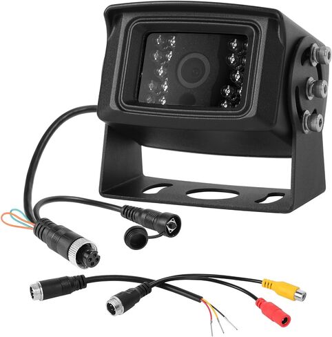 BigJade 1080P Backup Camera for Truck - AHD/CVBS Dual Format - IP69 Waterproof Night Vision - 4-Pin Design for RV, Trailer and Van - PAL/NTSC & Mirror/Normal Image with Parking Guide Lines in Kuwait