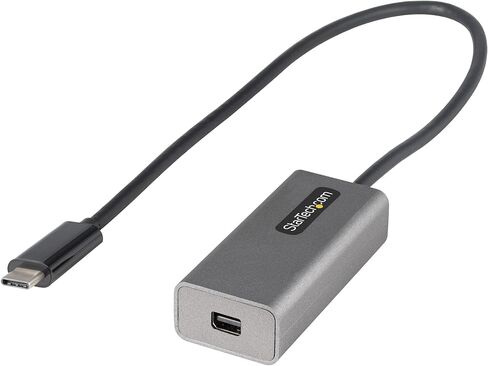 StarTech USB-C to Mini DisplayPort Adapter, 4K 60Hz, HBR2, White | USB 3.1 Type-C to mDP converter, Works with Apple Cinema Display, Thunderbolt hosts, Driverless setup, 3840x2160, 2ch audio in Kuwait