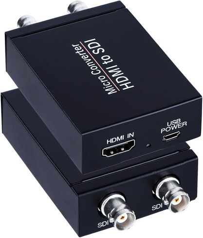 SDI to HDMI Converter, 3G-SDI/HD-SDI/SD-SDI to HDMI Adapter, Auto Format Detection SDI to HDMI Video Converter Stereo Audio De-embedder in Kuwait