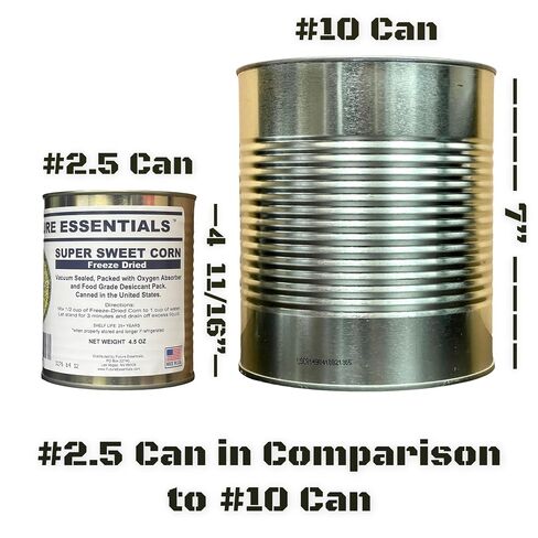 Future Essentials Super Sweet Corn – #2.5 Can, 25-Year Shelf Life | Freeze Dried Canned Corn for Cooking Soups, Side Dishes, & Emergency Food Supply – Made in the USA in Kuwait