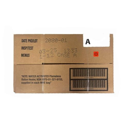 Ready to Eat 2025 2026 inspection A and B bundle MRE Meal | Genuine Military Surplus | Long Shelf Life | No Refrigeration Needed in Kuwait