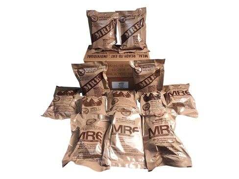 Ready to Eat 2025 2026 inspection A and B bundle MRE Meal | Genuine Military Surplus | Long Shelf Life | No Refrigeration Needed in Kuwait