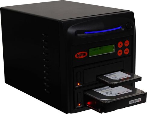Systor 1:1 HDD/SSD Hard Drive Duplicator - 9GB/Min - Standalone Copier & Eraser/Sanitizer for Multiple SATA 3.5 Disk & 2.5 Solid State Drives - Copy Speeds of up to 150MB/Sec (SYS201HS-DP) in Kuwait