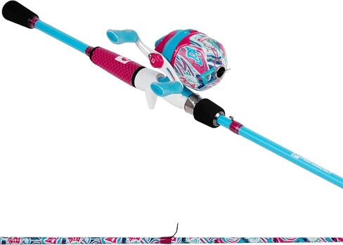 Profishiency Wild Child Fishing Rod and Reel Combo, Spincast, Spinning, and Baitcast Combos, Fiberglass Rod, Pre-Spooled Select Models, Freshwater Fishing Combo in Saudi Arabia
