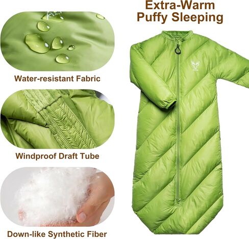 T40 Toddler Sleeping Bags Boys Girls | Ages 2-4 | Puffy Kids Sleeping Bag Camping Sleepovers |up to 46 in| Lightweight Compact Comfort for Indoor Outdoor Machine Washable in Saudi Arabia