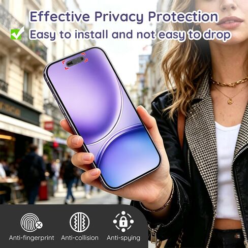 Front Camera Cover Compatible for 16 Pro Max/16 Pro /16Plus/16/15/15Plus/15 Pro/15 Pro Max/14 Pro/14 Pro Max,On/Off Face ID Camera Cover | Camera Blocker for Privacy and Safety | 2Pack Black in Saudi Arabia