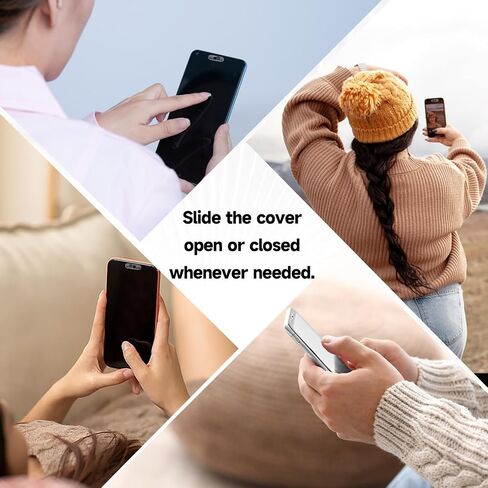 Front Camera Covers Compatible with Galaxy/iPad/Pixel | Smartphone Webcam Cover | Lens Protector,Camera Blocker for Privacy and Safety | 2Pack | Black in Saudi Arabia