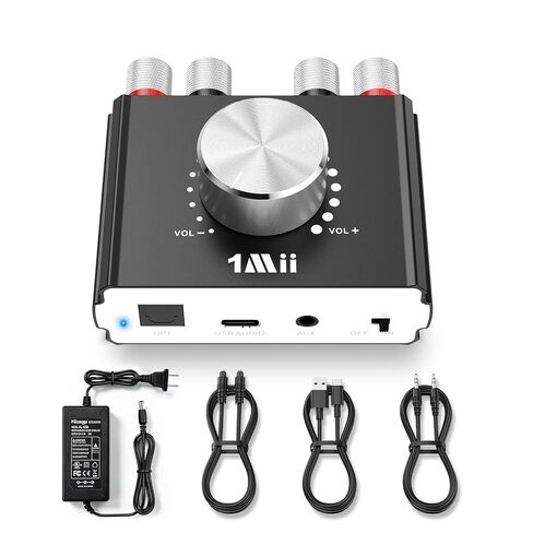 1Mii DeskRoar B75 Mini Bluetooth 6.0 Amplifier, 2.0 Channel 50W×2 HiFi Amp | USB/Optical/AUX IN, Home Audio Digital Stereo Receiver for TV/PC/Bookshelf/Desktop Speakers, 24V Power Supply in Saudi Arabia