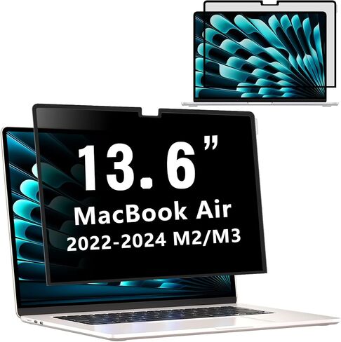 Removable Privacy Screen for MacBook Air 15 inch (2023-2026, M2,M3,M4,M5) | Removable 15.3 inch Laptop Anti-Spy Filter Anti-Glare Blue Ray Reduction in Saudi Arabia