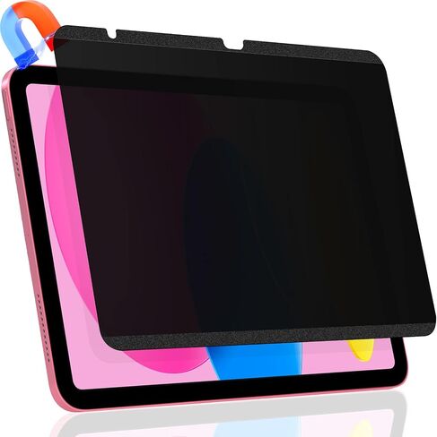 Magnetic Privacy Screen Protector for iPad Pro 11" 4th 3rd 2nd 1st Generation 2022 2021 2020 2018/ iPad Air 5/ Air 4 10.9" (2022/2020), Removable&Reusable Anti-Spy Anti-Glare Privacy Filter, Bubble Free in Kuwait