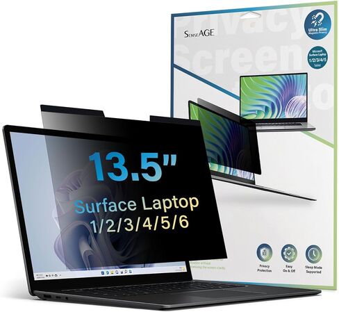 SenseAGE Magnetic Privacy Screen Protector for Surface Pro 12.3 inch (7+/7/6/5/4), Easy On/Off Privacy Filter, Anti-Blue Light, Glare, Laptop Screen Filter, Compatible with Surface Pro 12.3" in Kuwait
