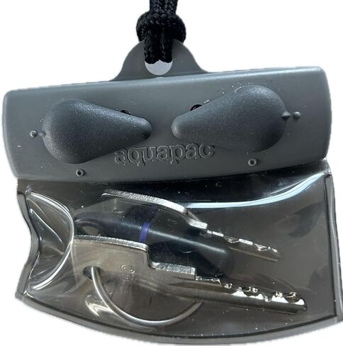 Aquapac Keymaster Mini Waterproof Travel Case, Grey | Waterproof Travel Case For Valuables, Carry Cord, 5 Year Warranty, Beach, Watersports, Hiking, Pool, Made in the UK in Saudi Arabia