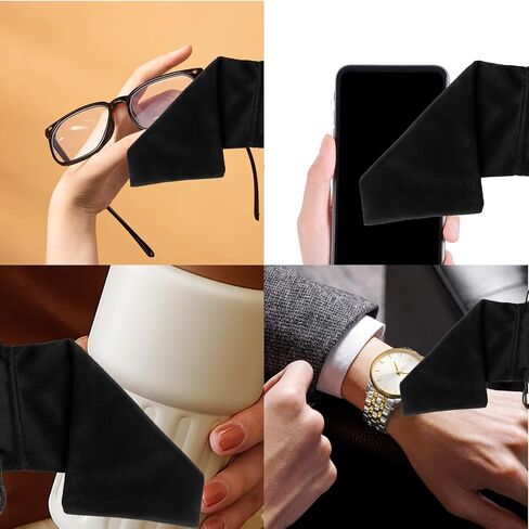 200 Pack Microfiber Sunglass Pouches with Drawstring Closure, Sunglasses Case Bags for Men & Women, Protective Eyewear Storage Bags, Microfiber Case Pouch Bag for Glasses, Jewelry in Saudi Arabia