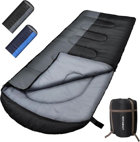 0 Degree Sleeping Bags Waterproof for Adults, Cold Weather Machine Washable Sleeping Bag with Compression Sack for 3-4 Season Camping Outdoor in Saudi Arabia