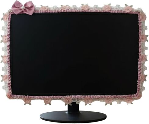 Computer Monitor Cover 23-26Inch,Computer Monitor Decor Elastic Dust Cover in Saudi Arabia