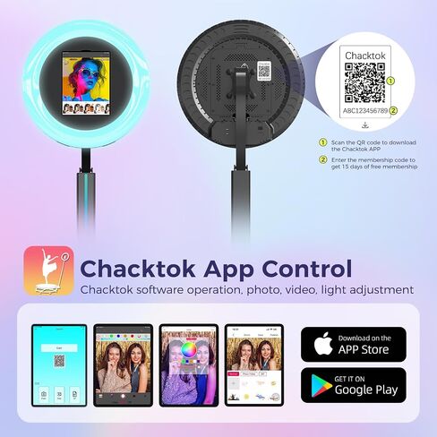 Portable Photo Booth Machine Compatible with iPad | event kiosk with adjustable lighting for weddings, parties, corporate events, and rental setups in Saudi Arabia