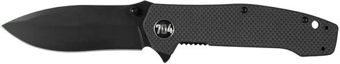 704 Gear Trailblazer EDC Folding Pocket Knife | 3.25" Blade, G10 Handle, Ambidextrous Thumb Stud, Reversible Pocket Clip | Black in Kuwait