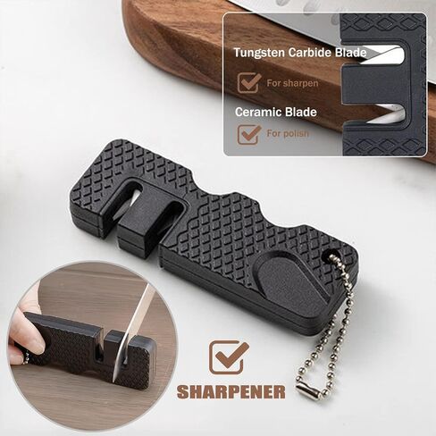 Mushroom Knife with Brush and Foraging Bag Kit, Folding Gardening Knives for Pruning, Foraging Knife with Belt Pouch & Sharpener, Harvest knifes for Outdoor Camping Hunting in Kuwait
