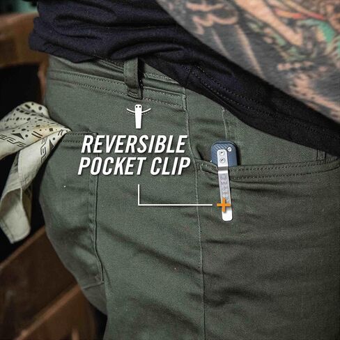 Gerber Pledge EDC Folding Pocket Knife w/Clip,Plain Edge Blade,Baltic Haze | Everyday carry folding knife, pocket clip, 3.7" plain edge blade, EDC gear, lightweight in Kuwait