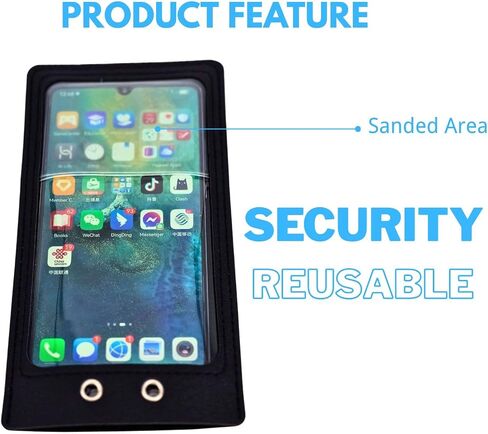 ZFD Reusable Anti-Camera Phone Pouch with Secure Closure - No Photography Allowed Bag for Muslim Wedding, Confidential Meetings, Concerts, Labs 50 Packs with Secure Closures in Saudi Arabia