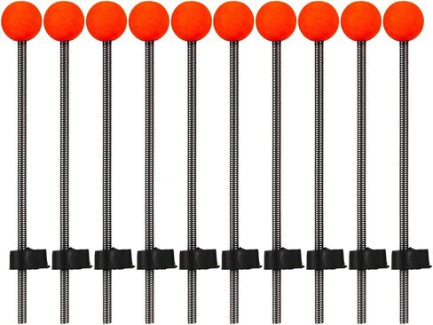 10Pcs Ice Fishing Poles Spring Ball Tip Outdoor Ball Tip Ice Fishing Tool Spring Rod Ups in Saudi Arabia